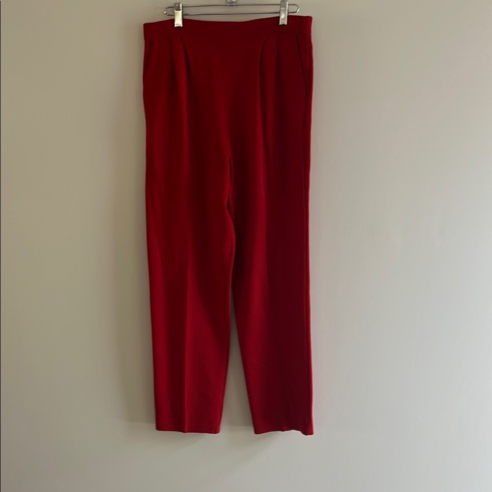 St. John Red Straight Leg Jumpsuits for Formal Events